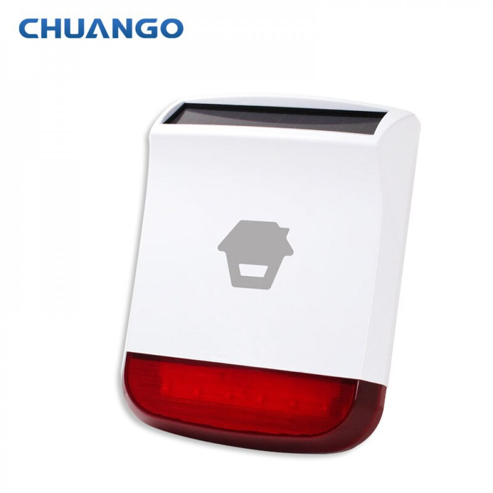 Chuango wireless solar self-powered outdoor siren